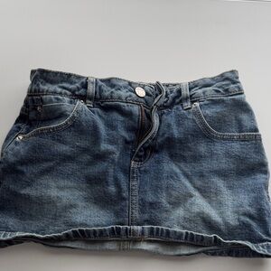 Garage Blue Denim Skirt